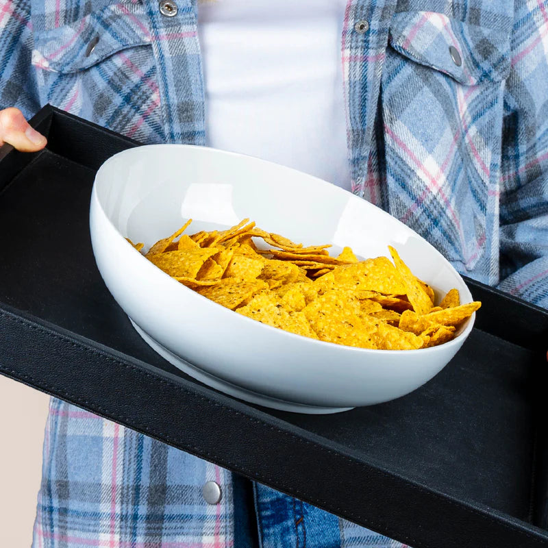 Magnetic porcelain food bowl CLASSIC ⌀ 25 cm & placemat bundle
