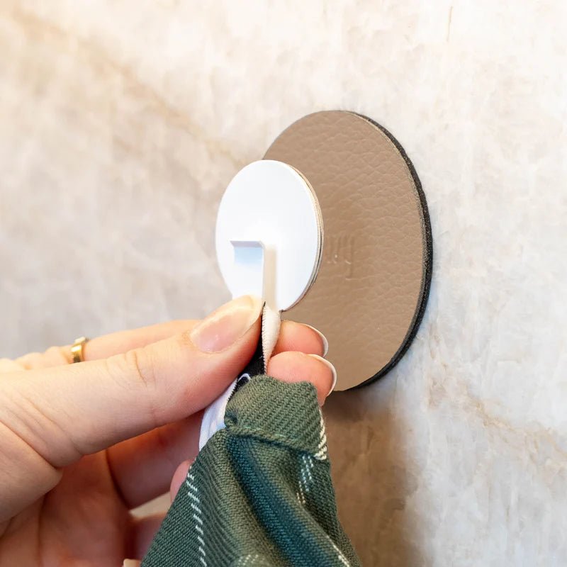 Magnet Hook CLEVER WHITE with Pad BEIGE - Silwy UK