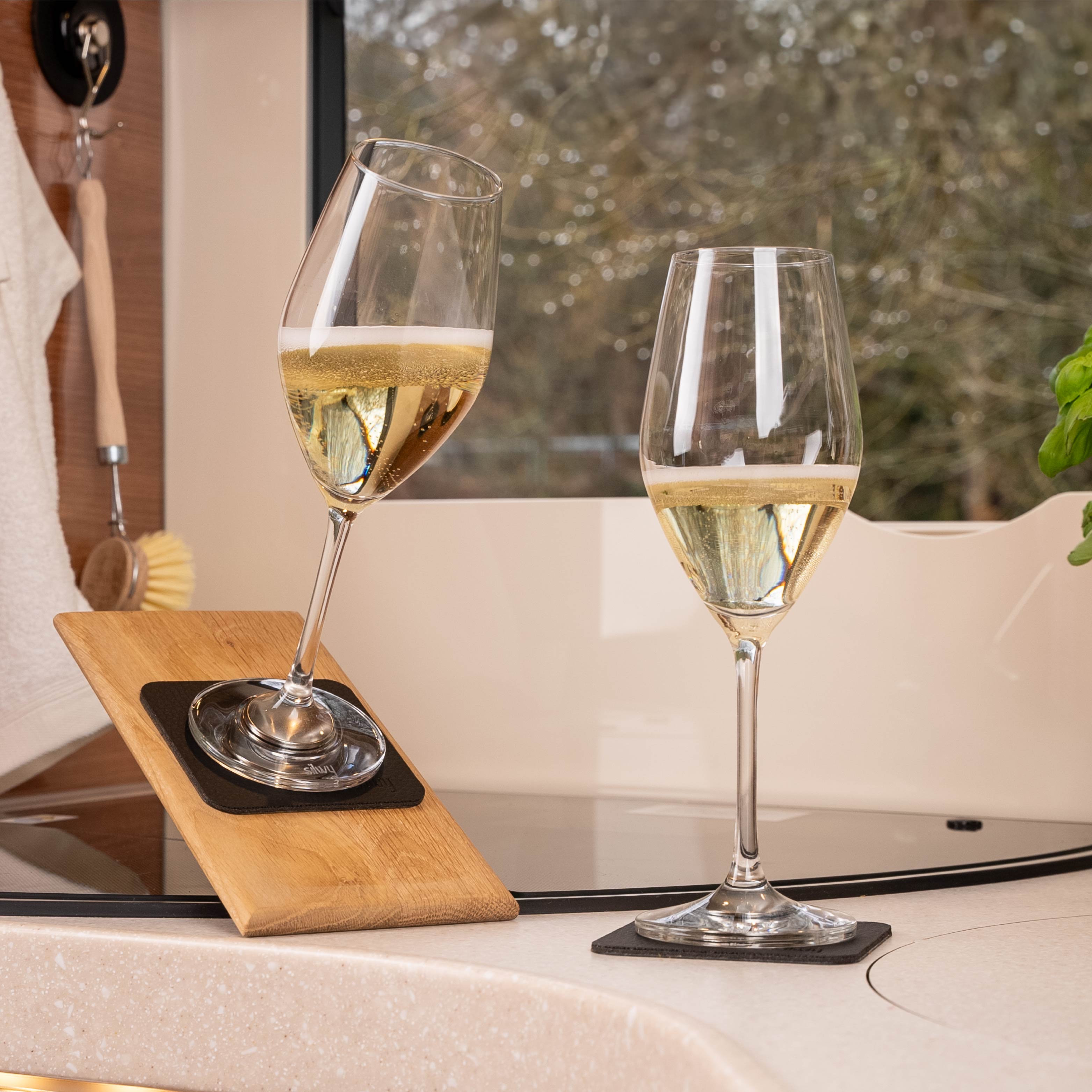 Magnetic crystal glasses CHAMPAGNE - Silwy UK
