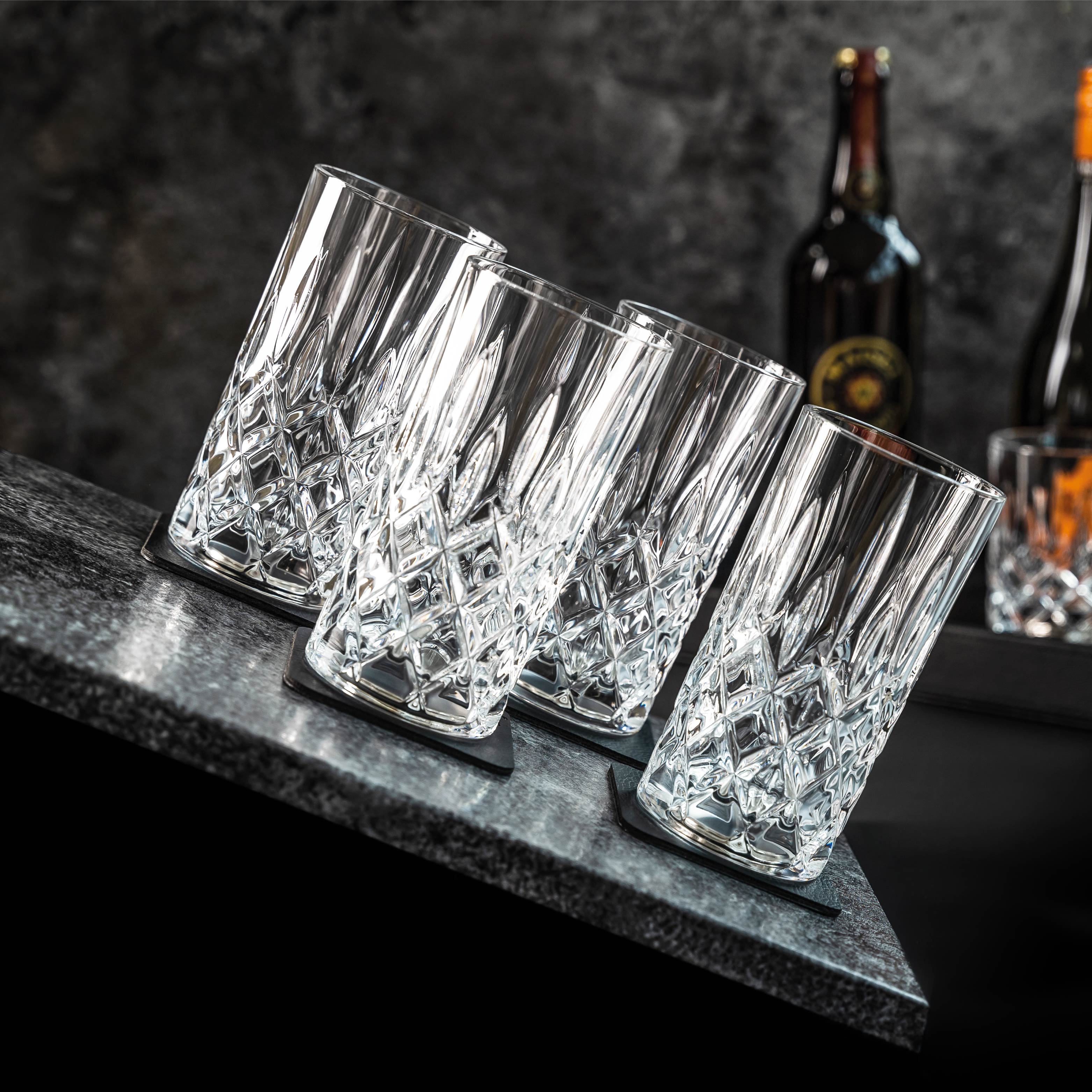 Magnetic crystal glasses LONGDRINK DIAMOND - Silwy UK