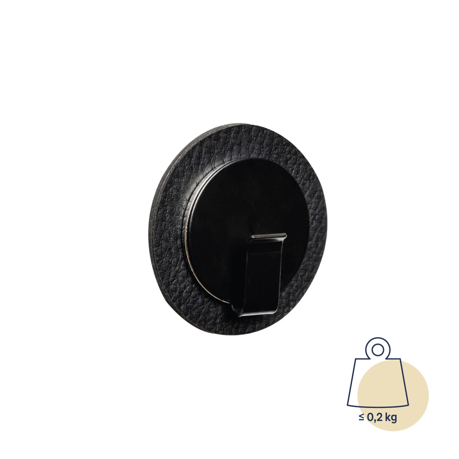 Magnetic hook CLEVER BLACK incl. pad BLACK - Silwy UK