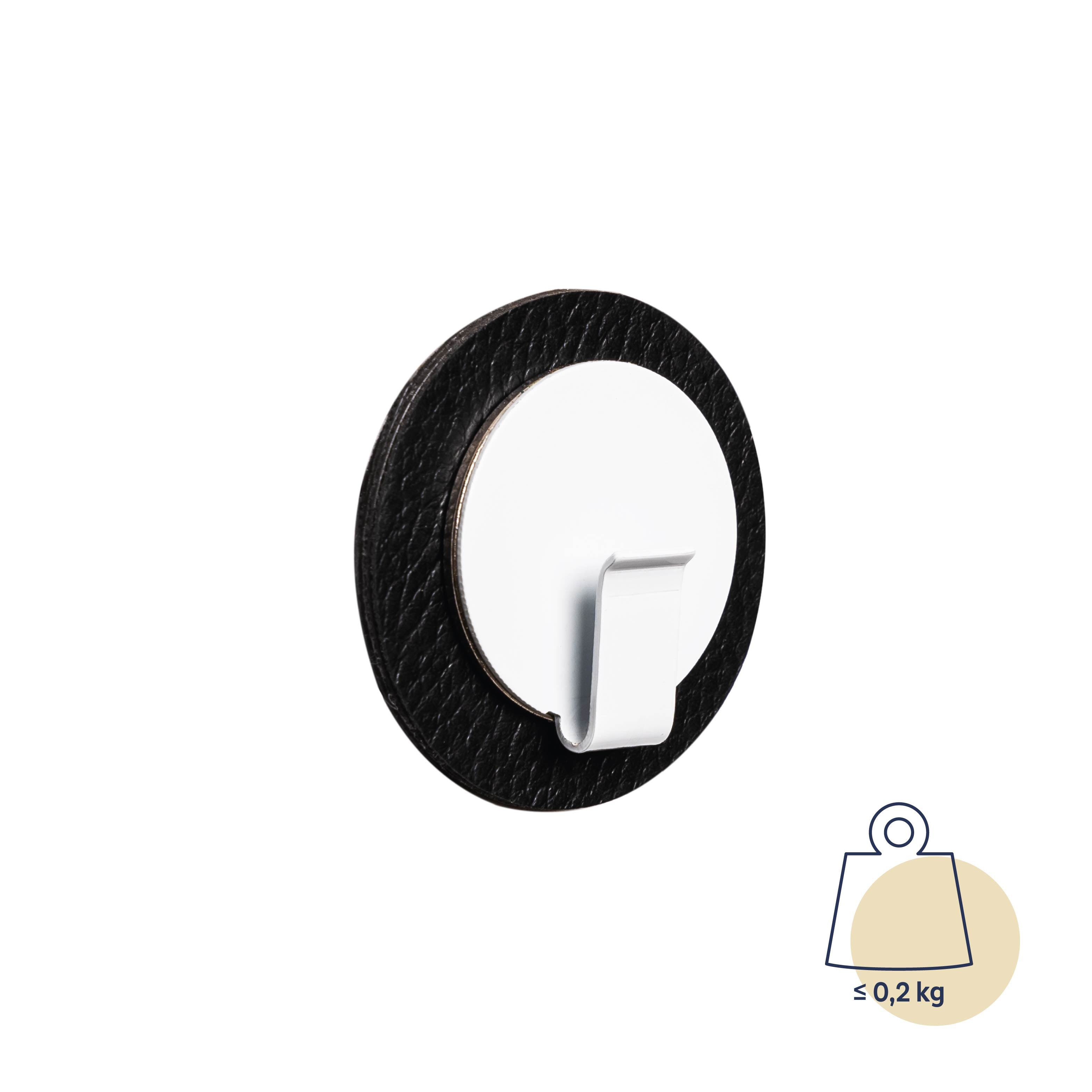 Magnetic hook CLEVER WHITE incl. pad BLACK - Silwy UK