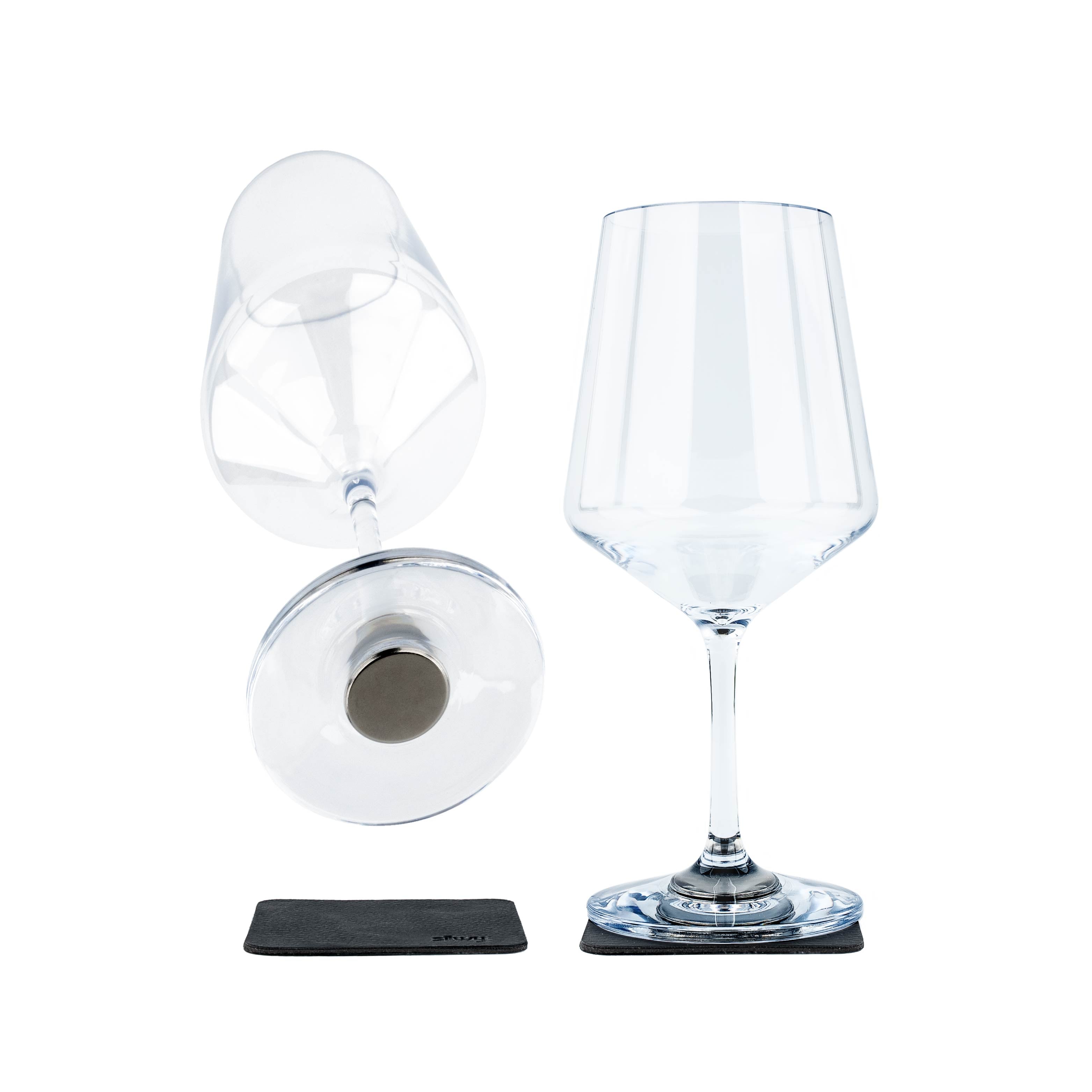 Magnetic plastic glasses WINE CLASSIC - Silwy UK