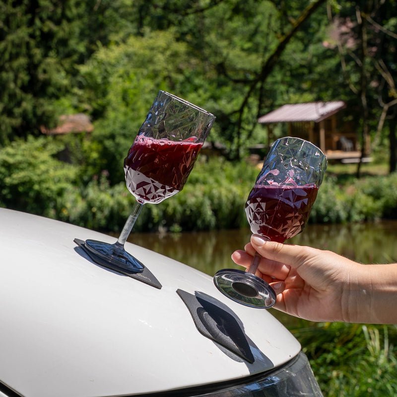 Magnetic Plastic Glasses WINE GREY PRISMA - COMING SOON - Silwy UK