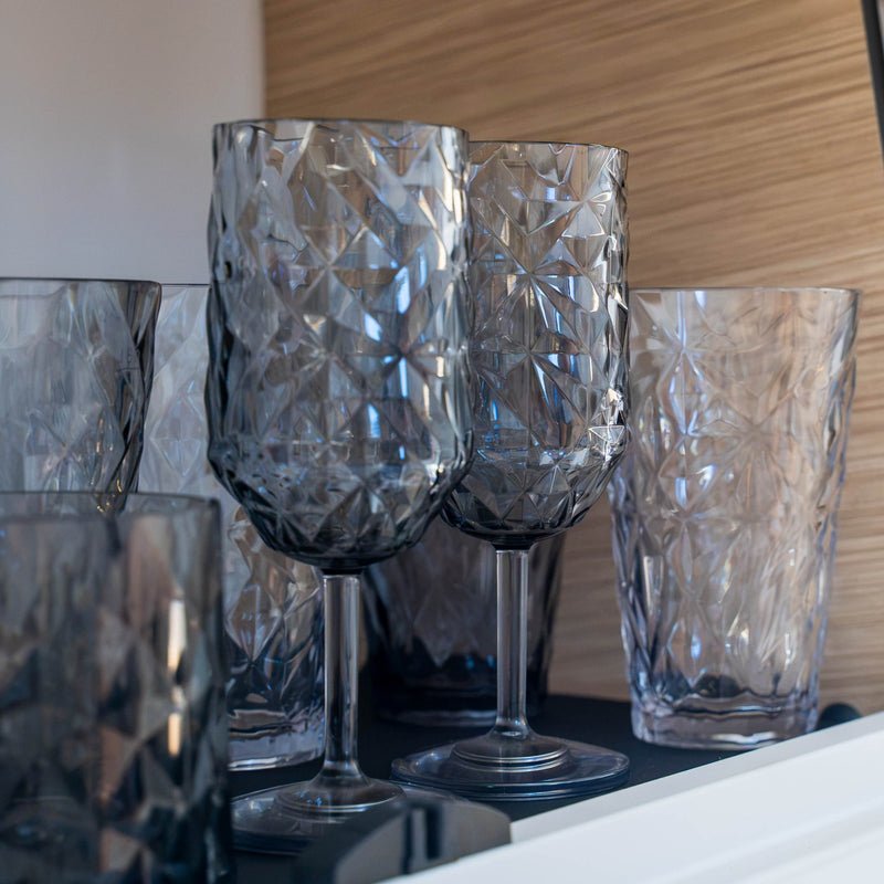Magnetic Plastic Glasses WINE GREY PRISMA - COMING SOON - Silwy UK