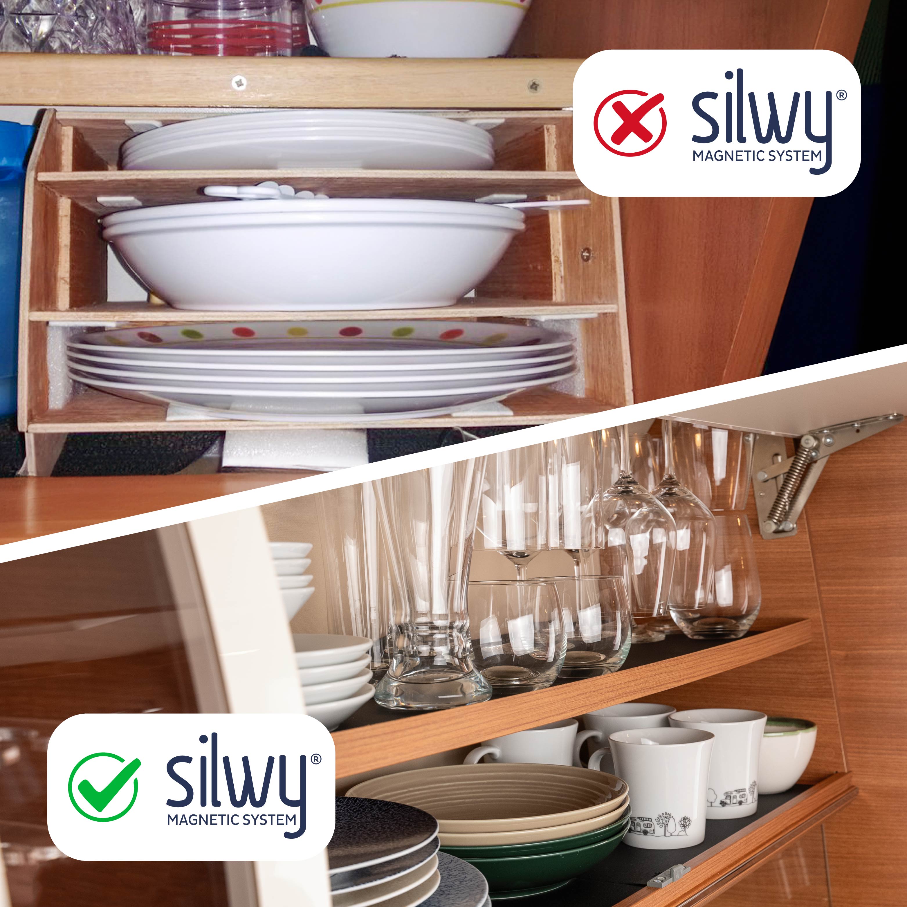 Magnetic Porcelain Bowls 20 cm - Silwy UK