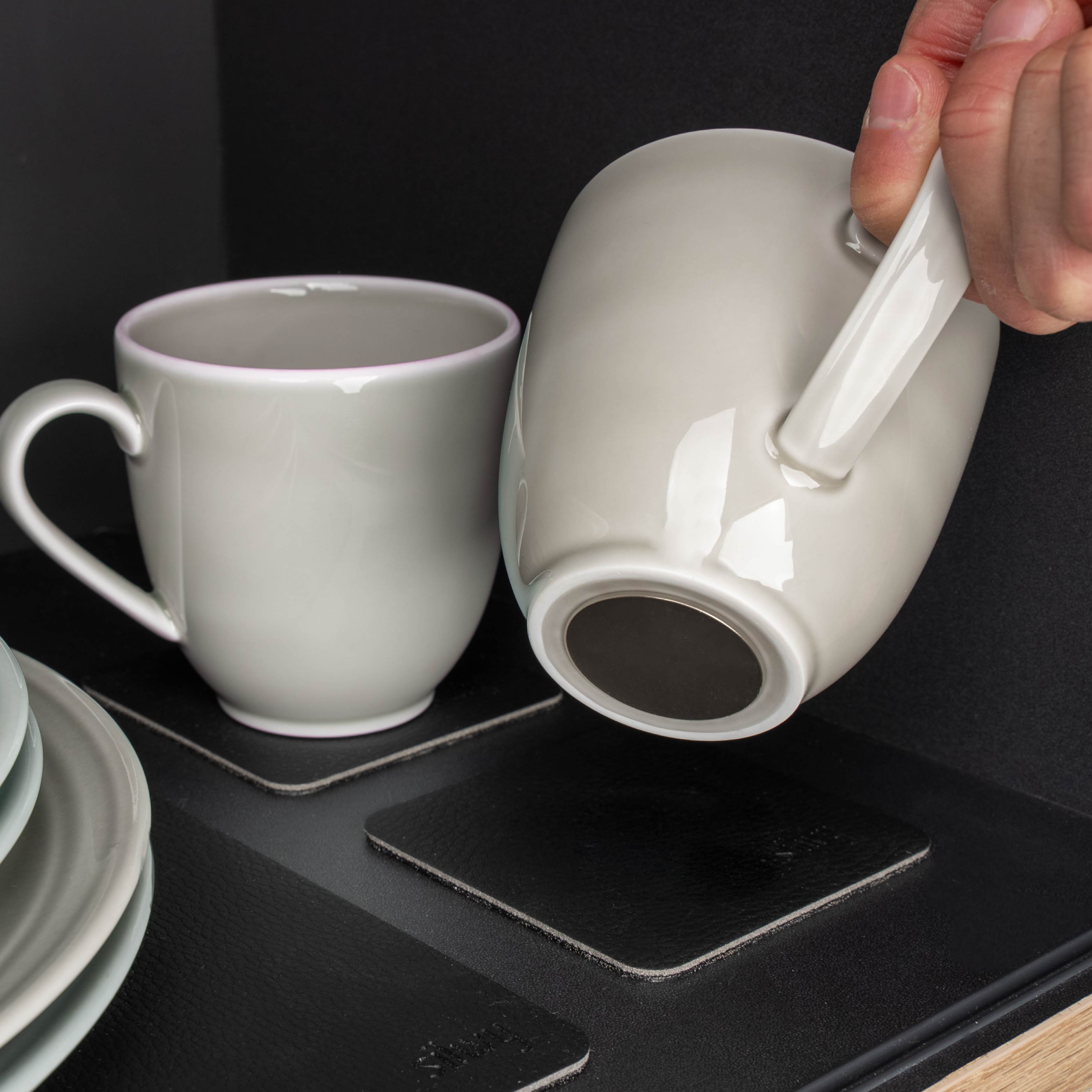 Magnetic Porcelain Cups - Silwy UK