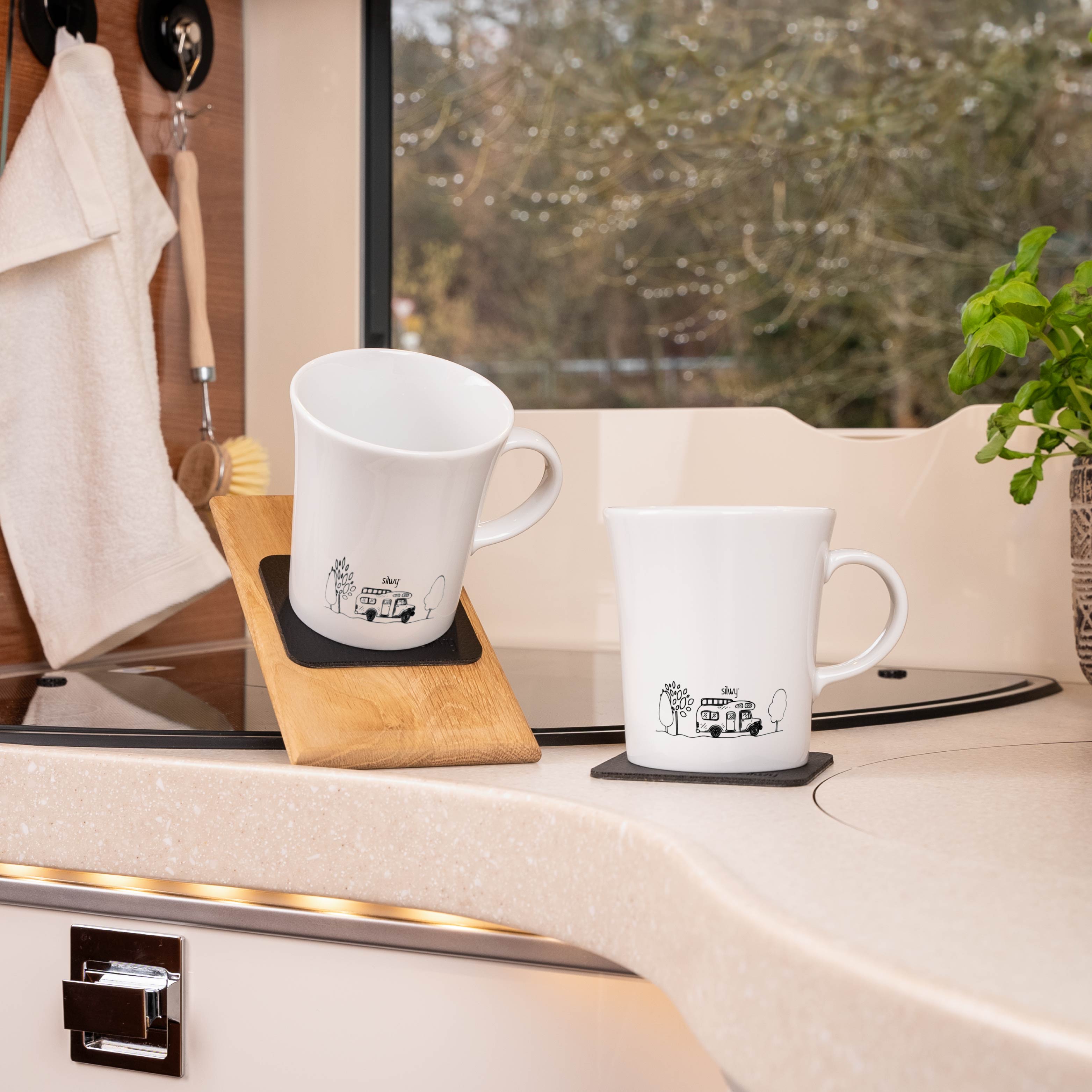 Magnetic porcelain cups CAMPING - Silwy UK