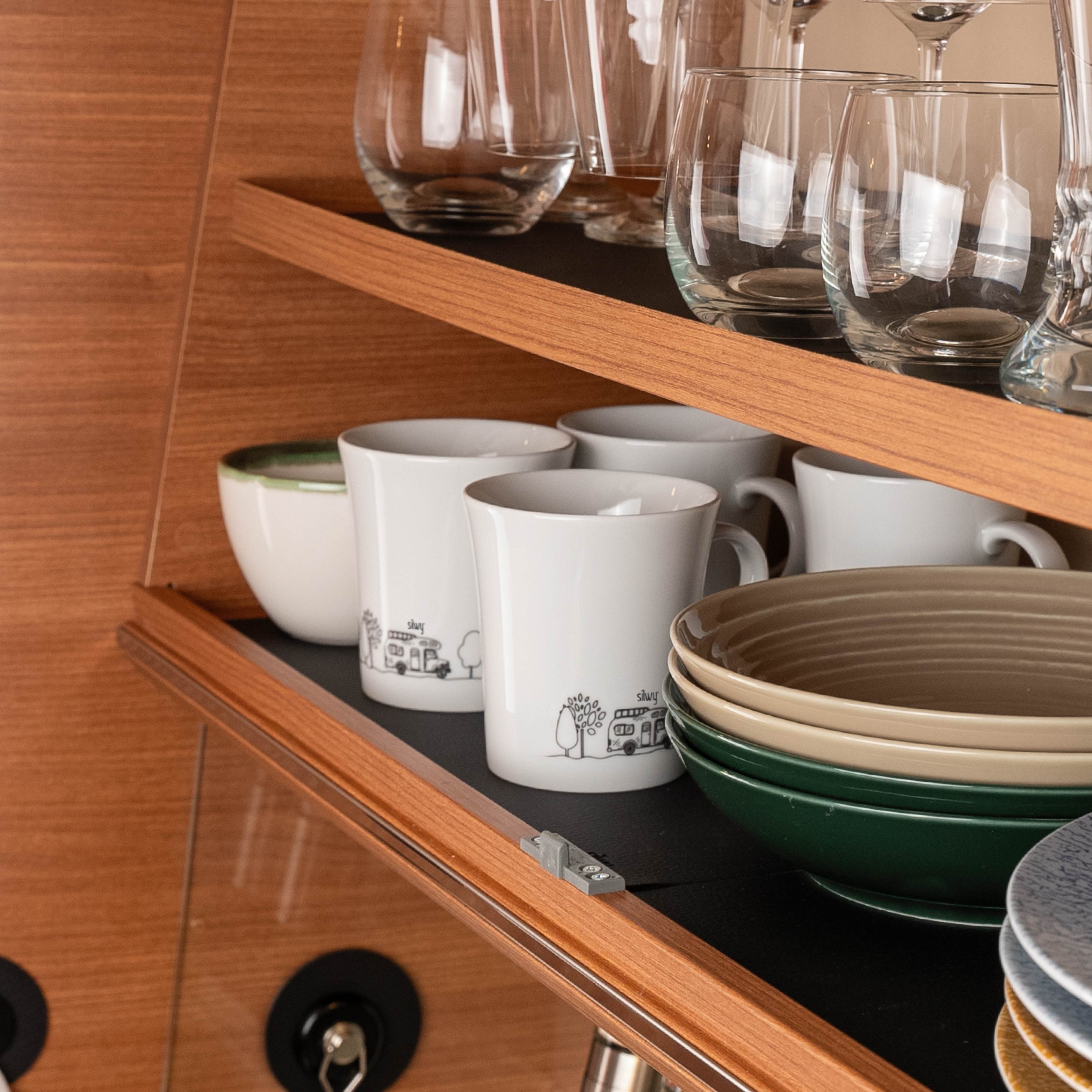 Magnetic porcelain cups CAMPING - Silwy UK