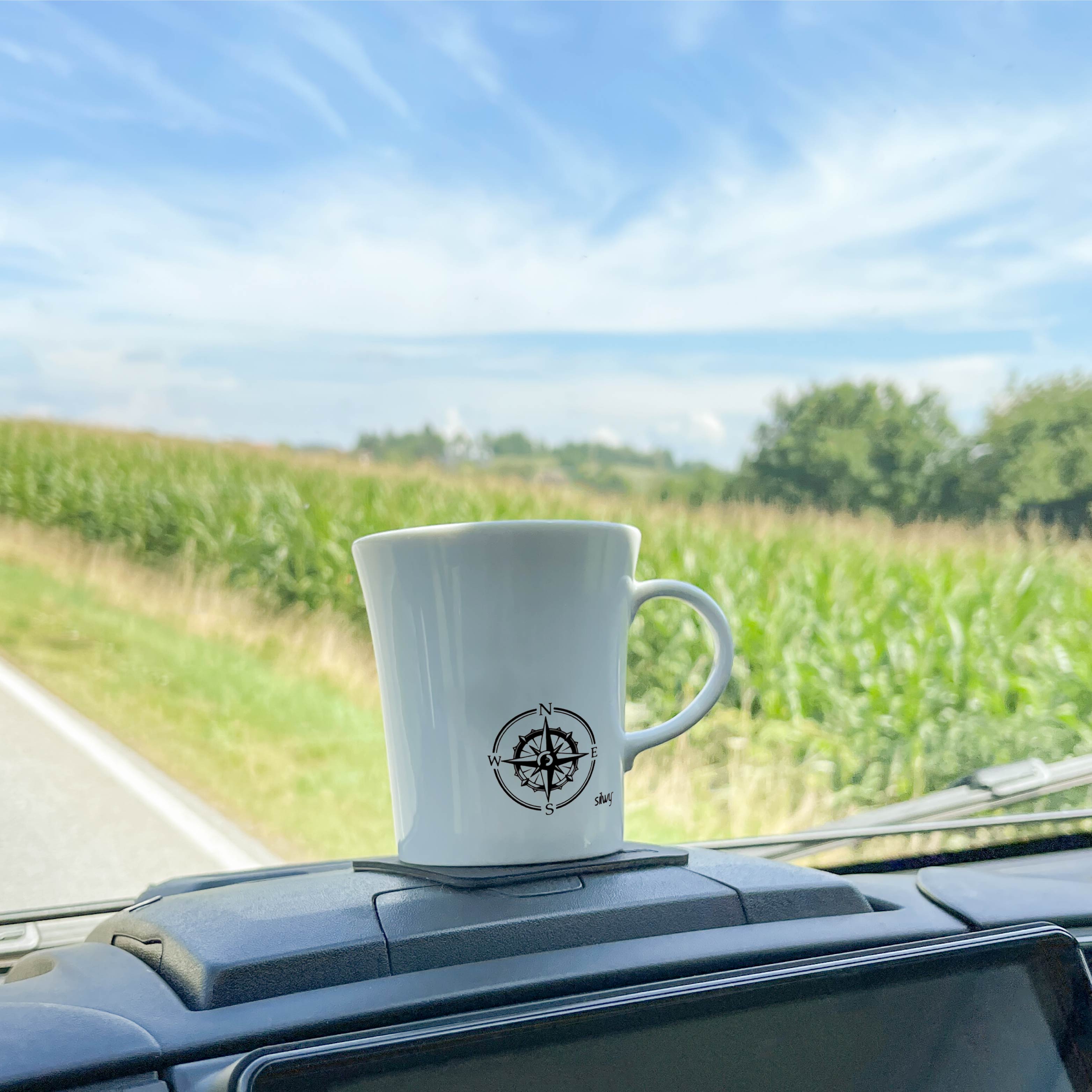 Magnetic porcelain mugs TRAVEL LUST - Silwy UK