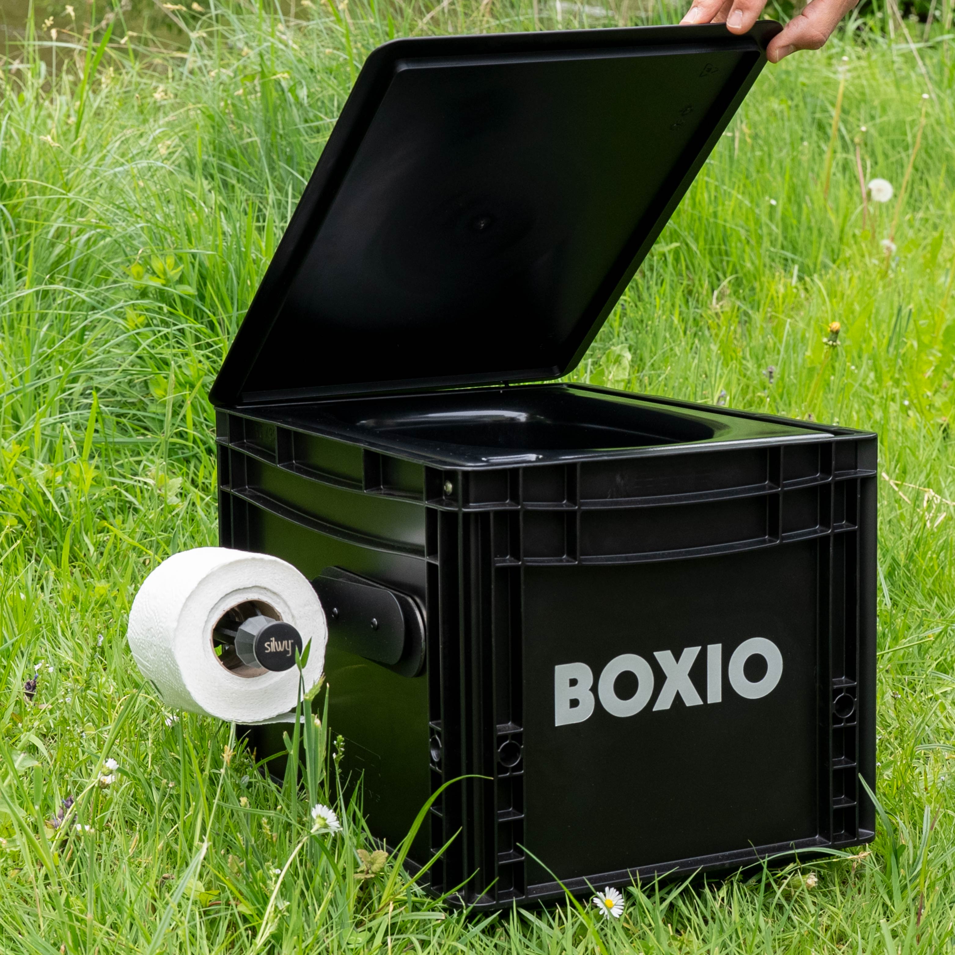 Magnetic toilet paper holder incl. metal strip - Silwy UK