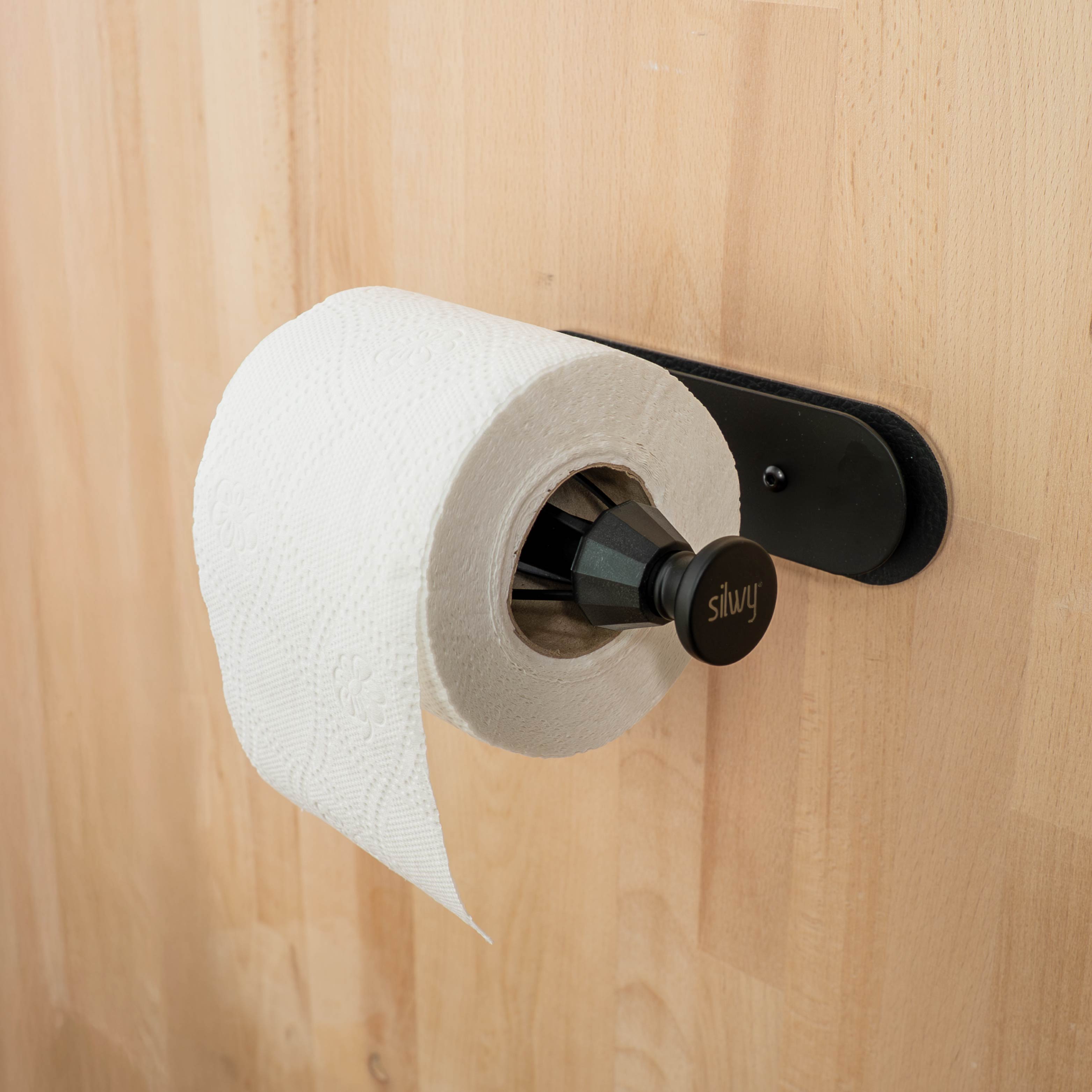 Magnetic toilet paper holder incl. metal strip - Silwy UK