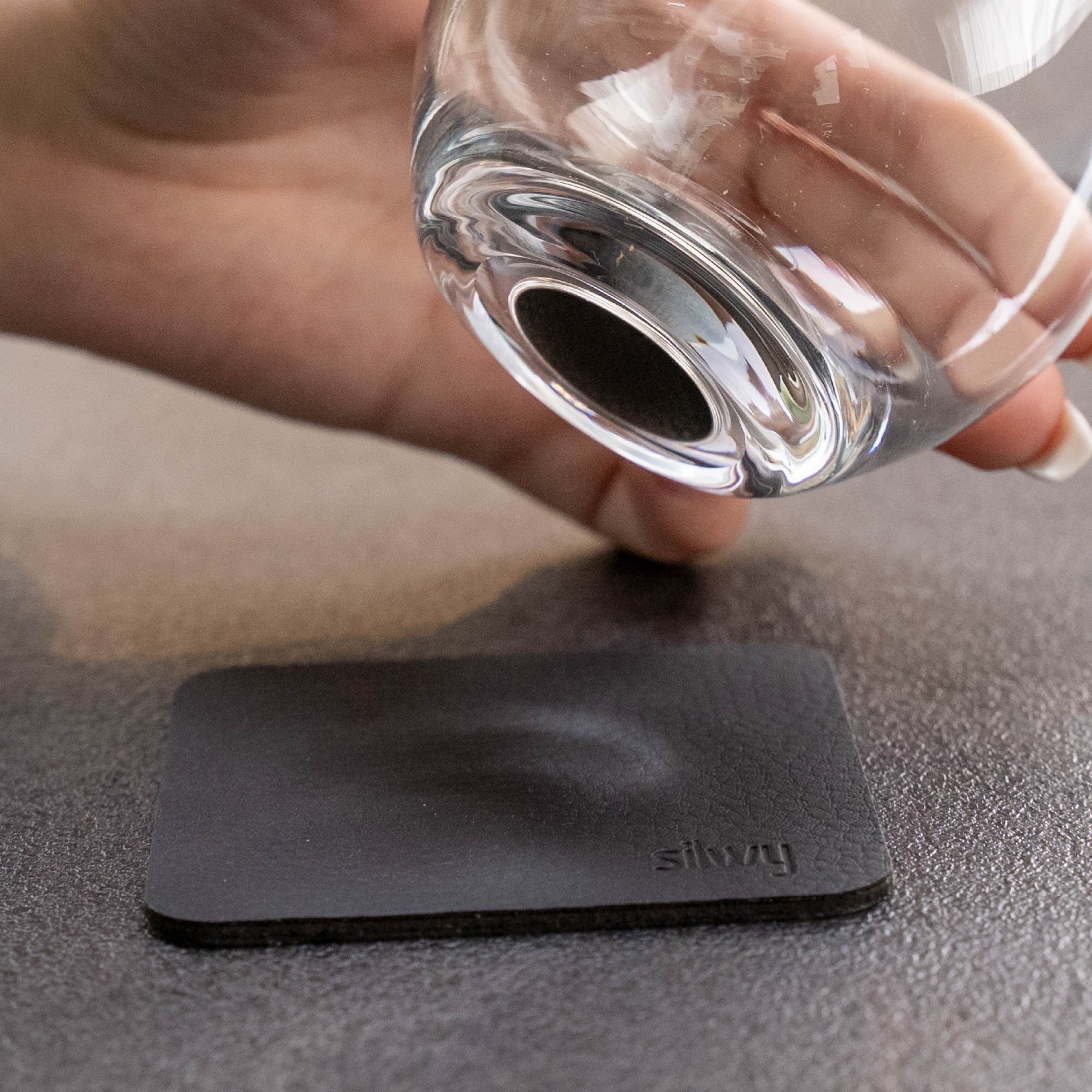 Metal nano gel pads (square) BLACK - Silwy UK