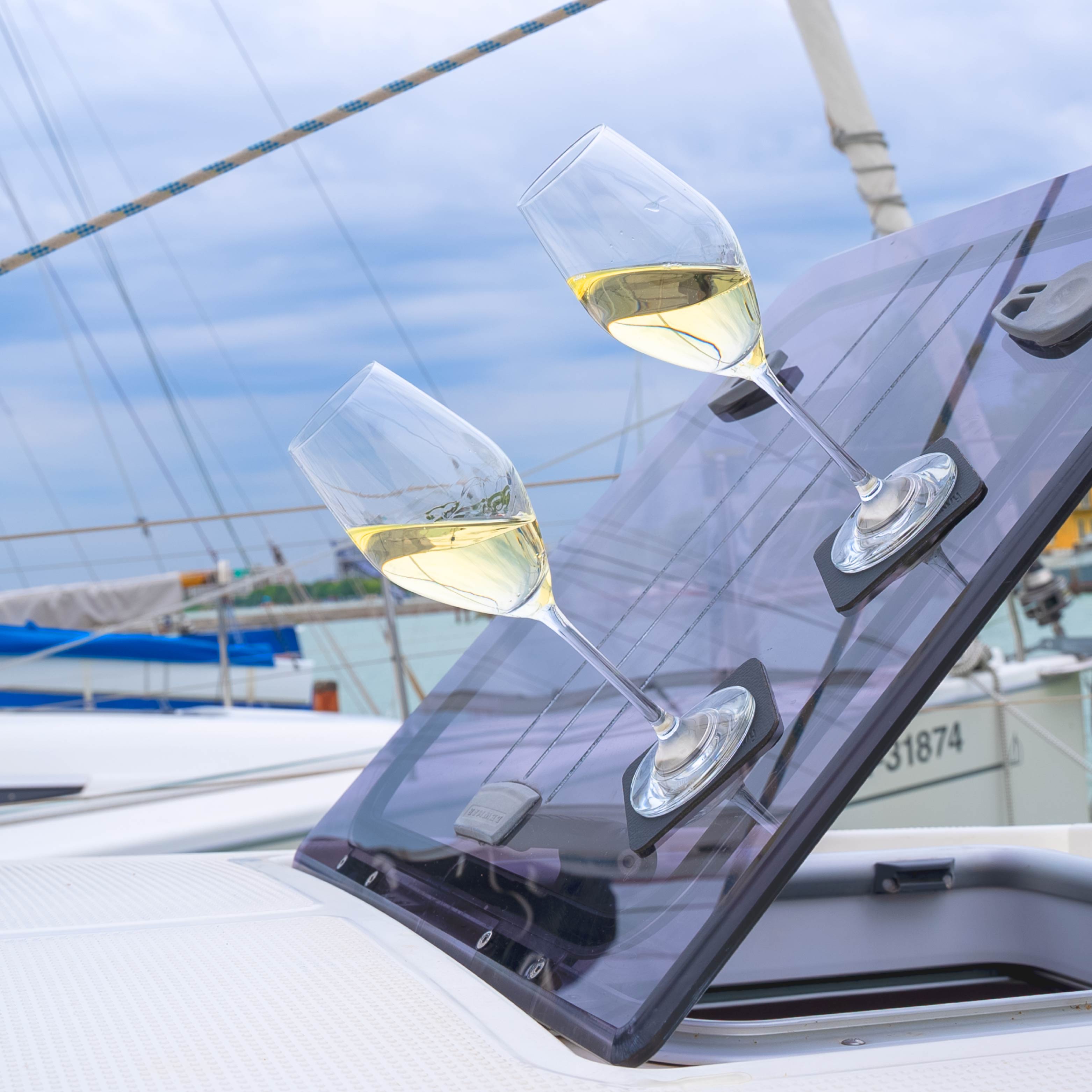 Magnetic crystal glasses CHAMPAGNE - Silwy UK