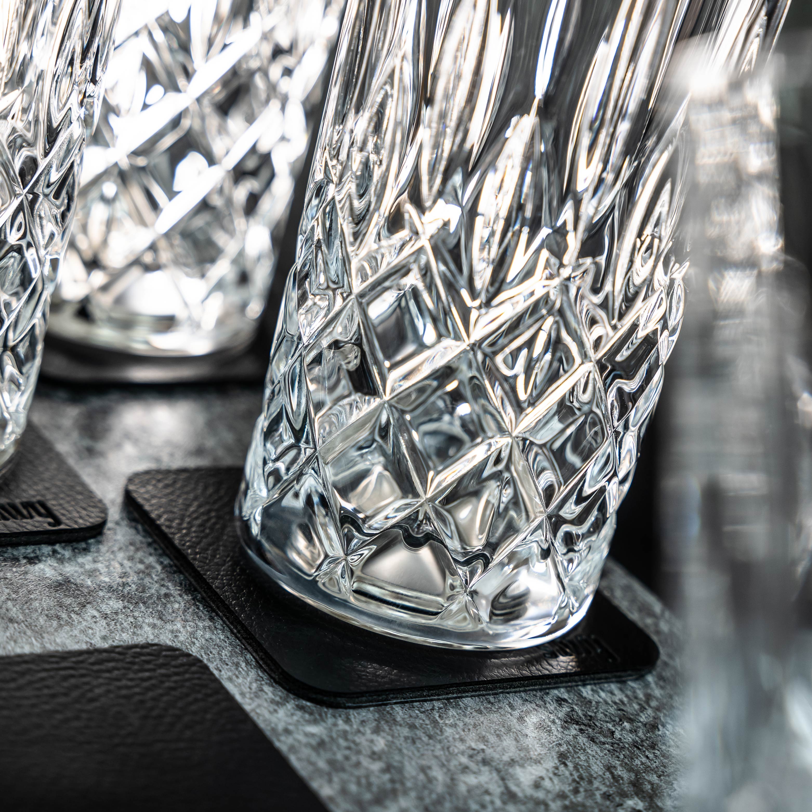 Magnetic crystal glasses LONGDRINK DIAMOND - Silwy UK