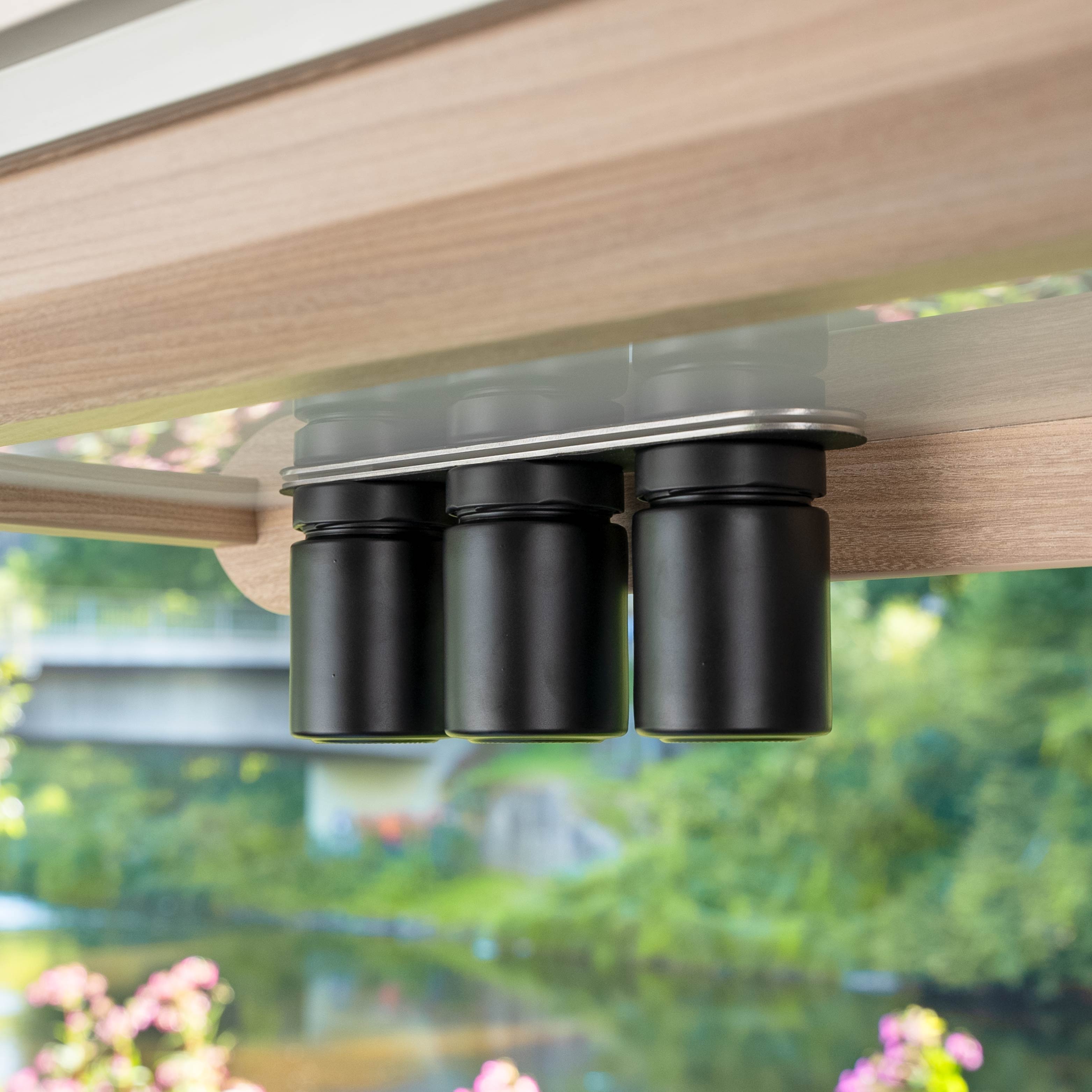 Magnetic delicatessen jars ALL BLACK 192 ml incl. strip BLACK - Silwy UK