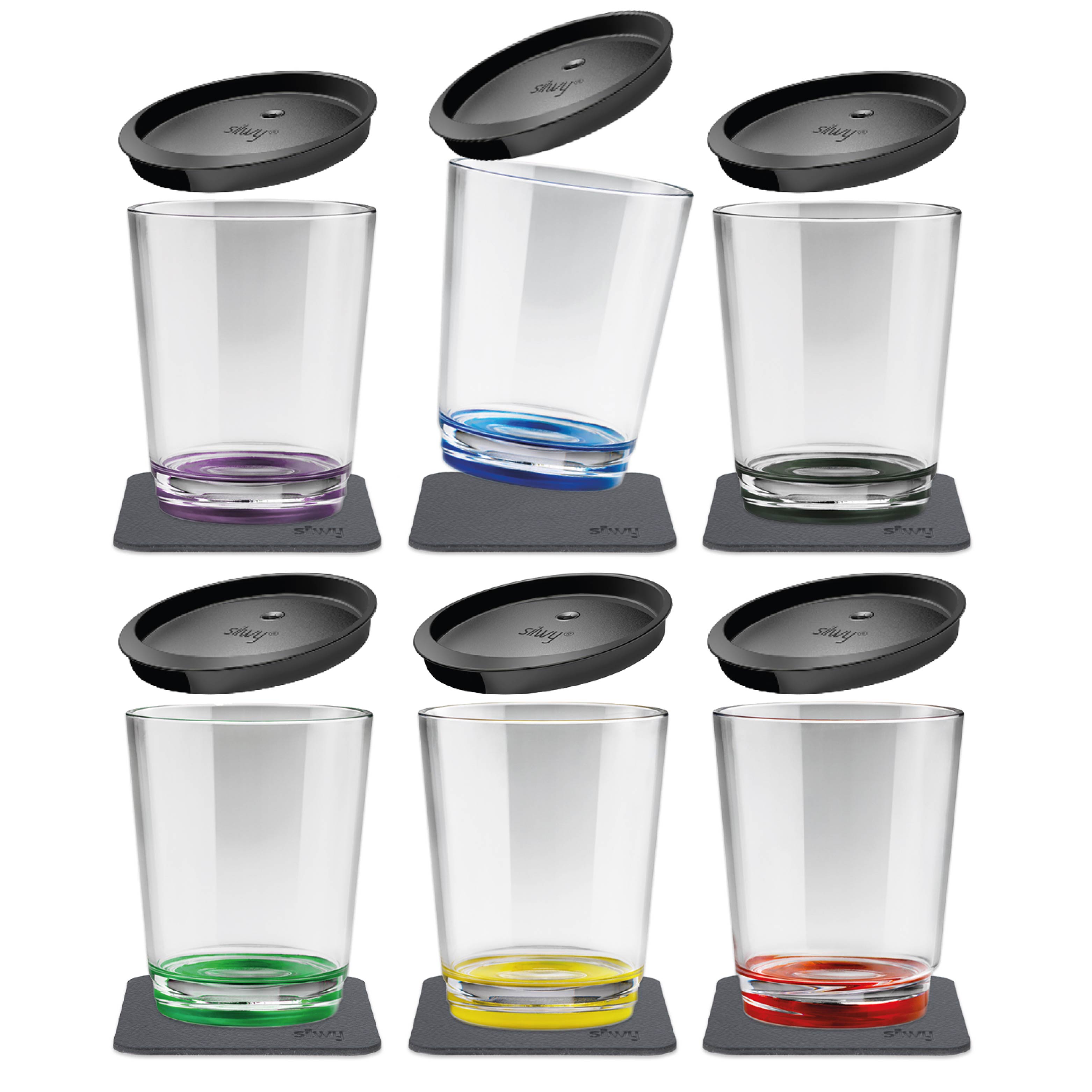 Magnetic drinking cup MULTICOLOUR - Silwy UK