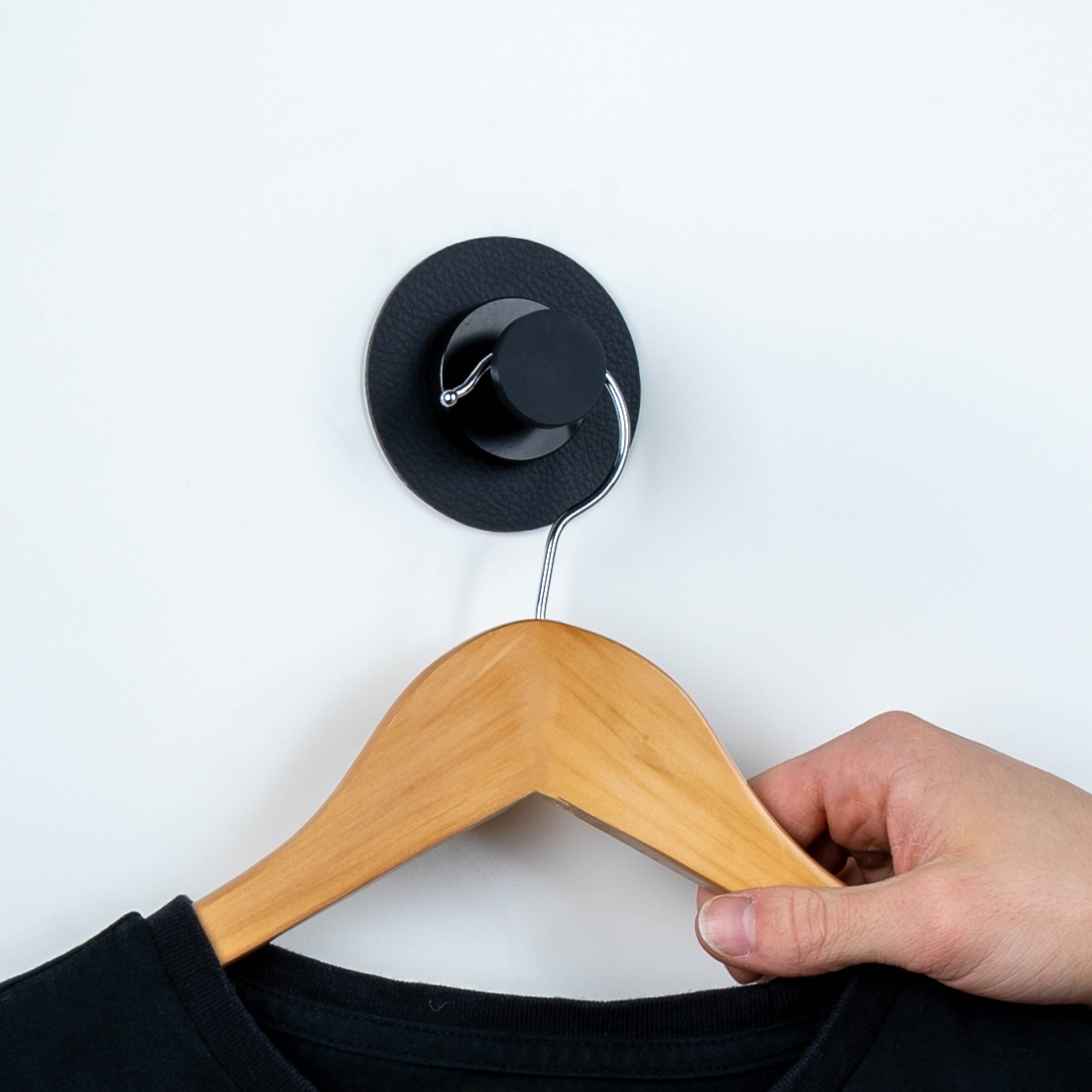 Magnetic hook SPOT incl. 3M pad BLACK - Silwy UK