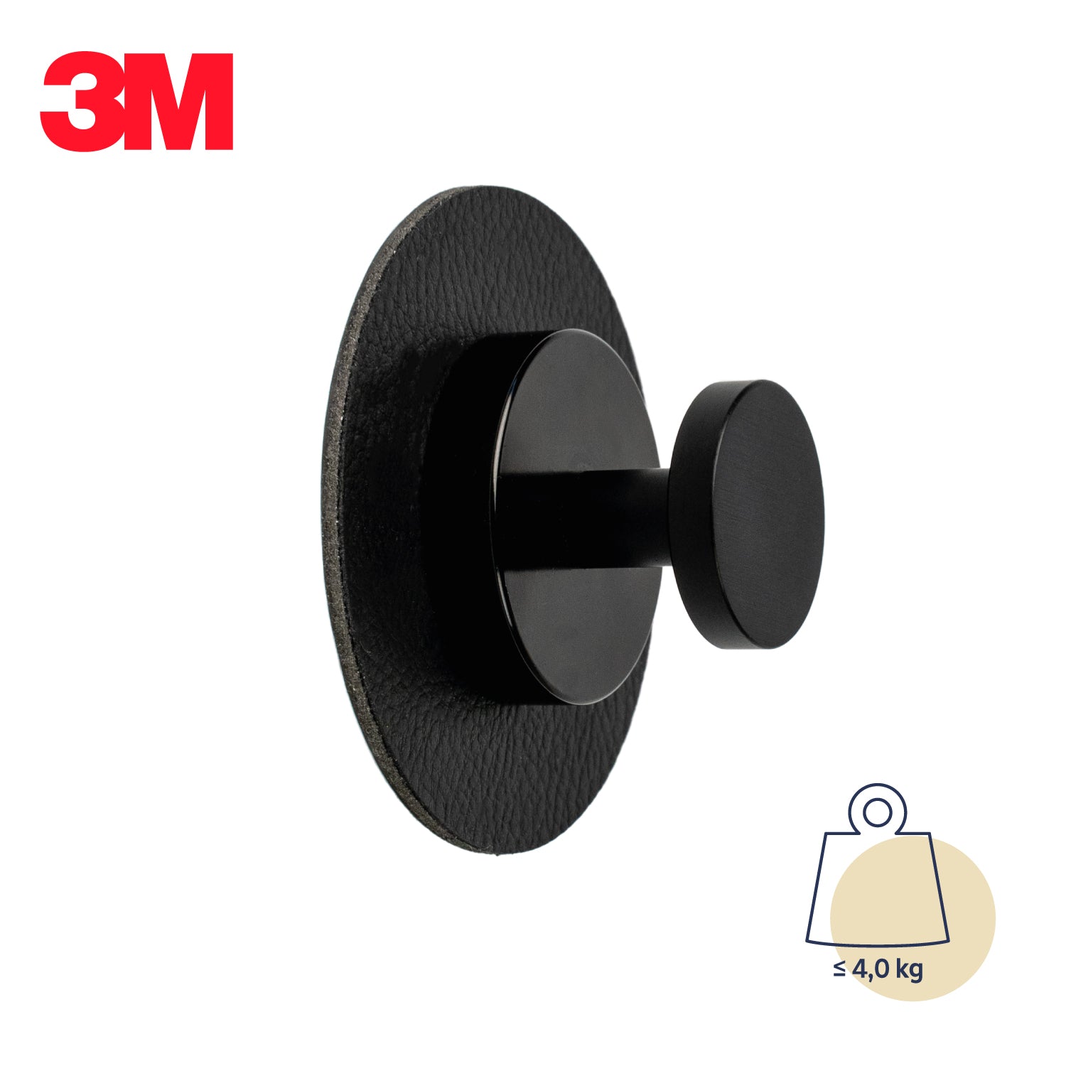 Magnetic hook SPOT incl. 3M pad BLACK - Silwy UK