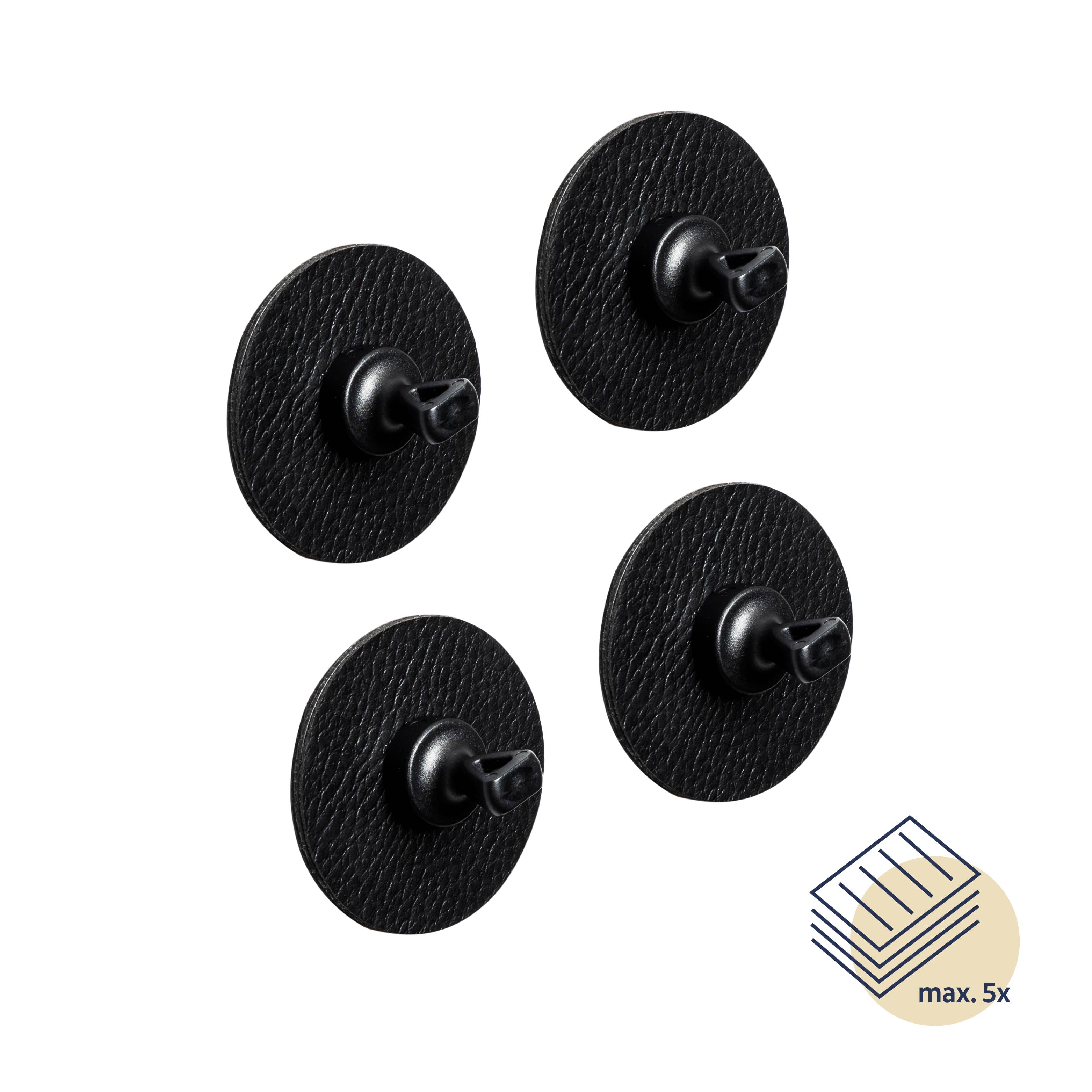 Magnetic pins FLEX incl. pads BLACK - Silwy UK