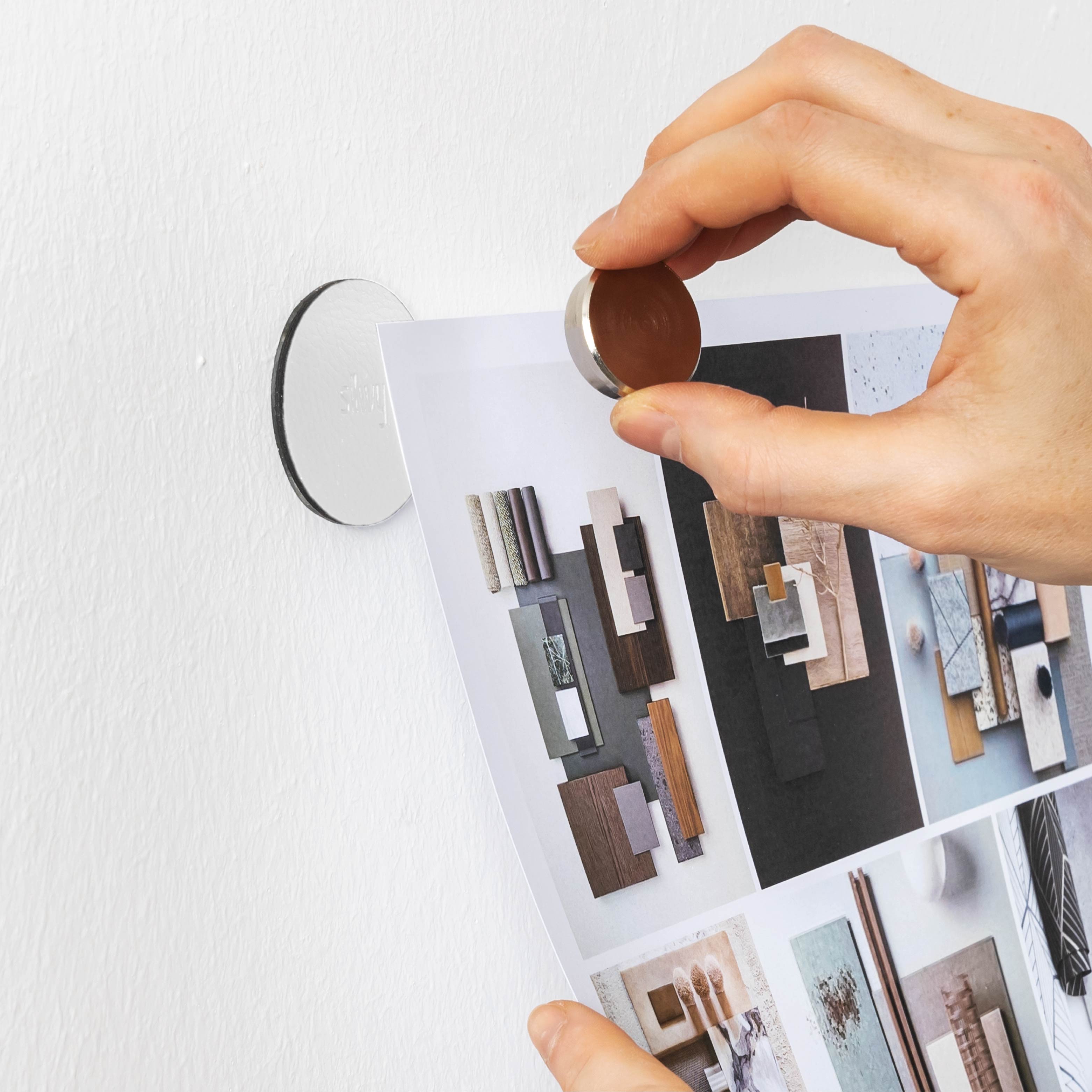 Magnetic pins SMART incl. pads WHITE - Silwy UK