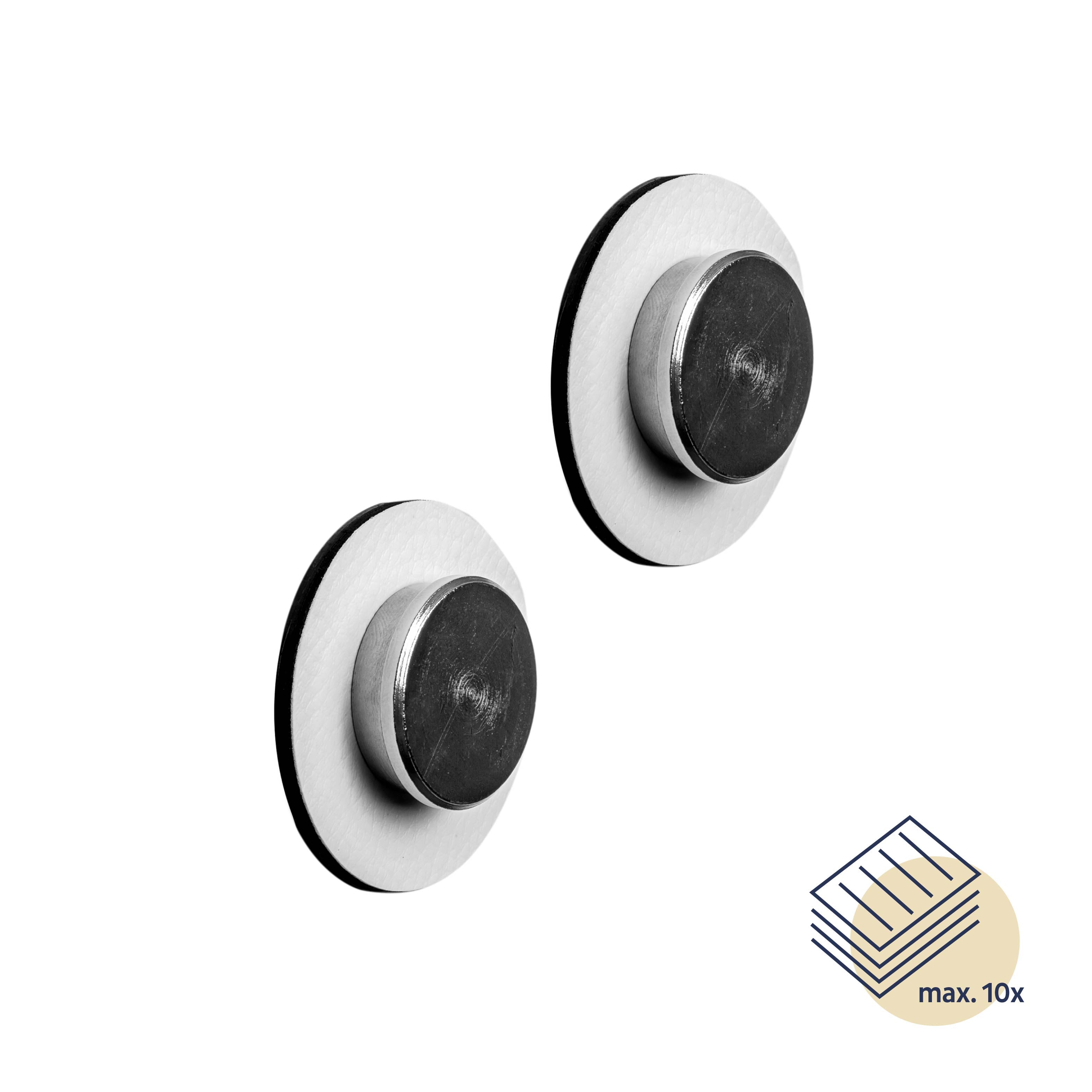 Magnetic pins SMART incl. pads WHITE - Silwy UK