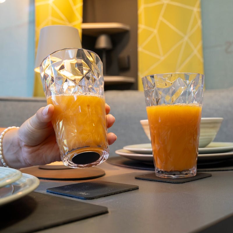 Magnetic Plastic Glasses LONG DRINK CLEAR PRISMA - COMING SOON - Silwy UK
