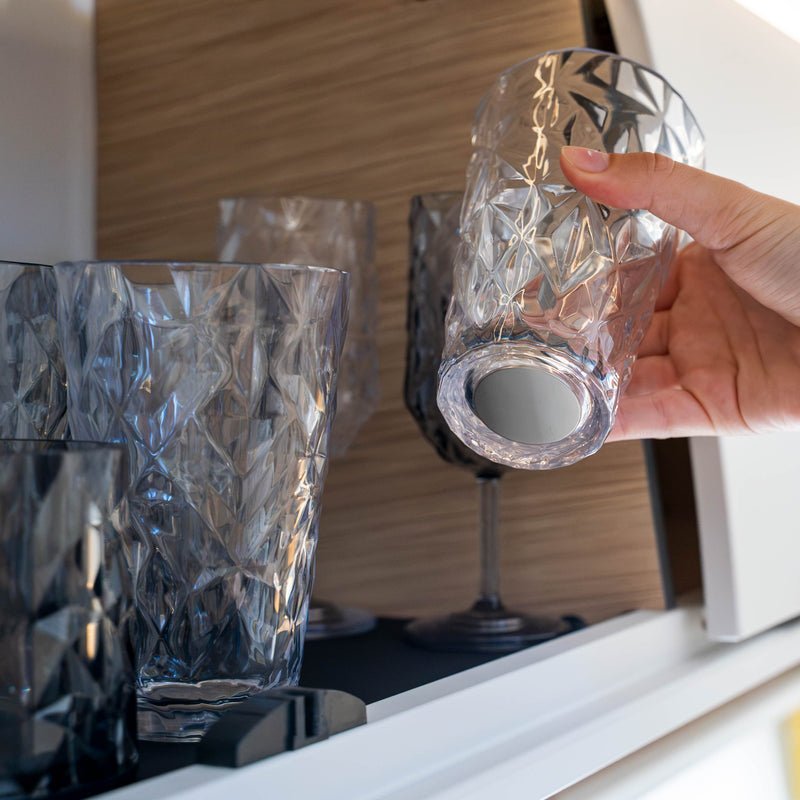 Magnetic Plastic Glasses LONG DRINK CLEAR PRISMA - COMING SOON - Silwy UK