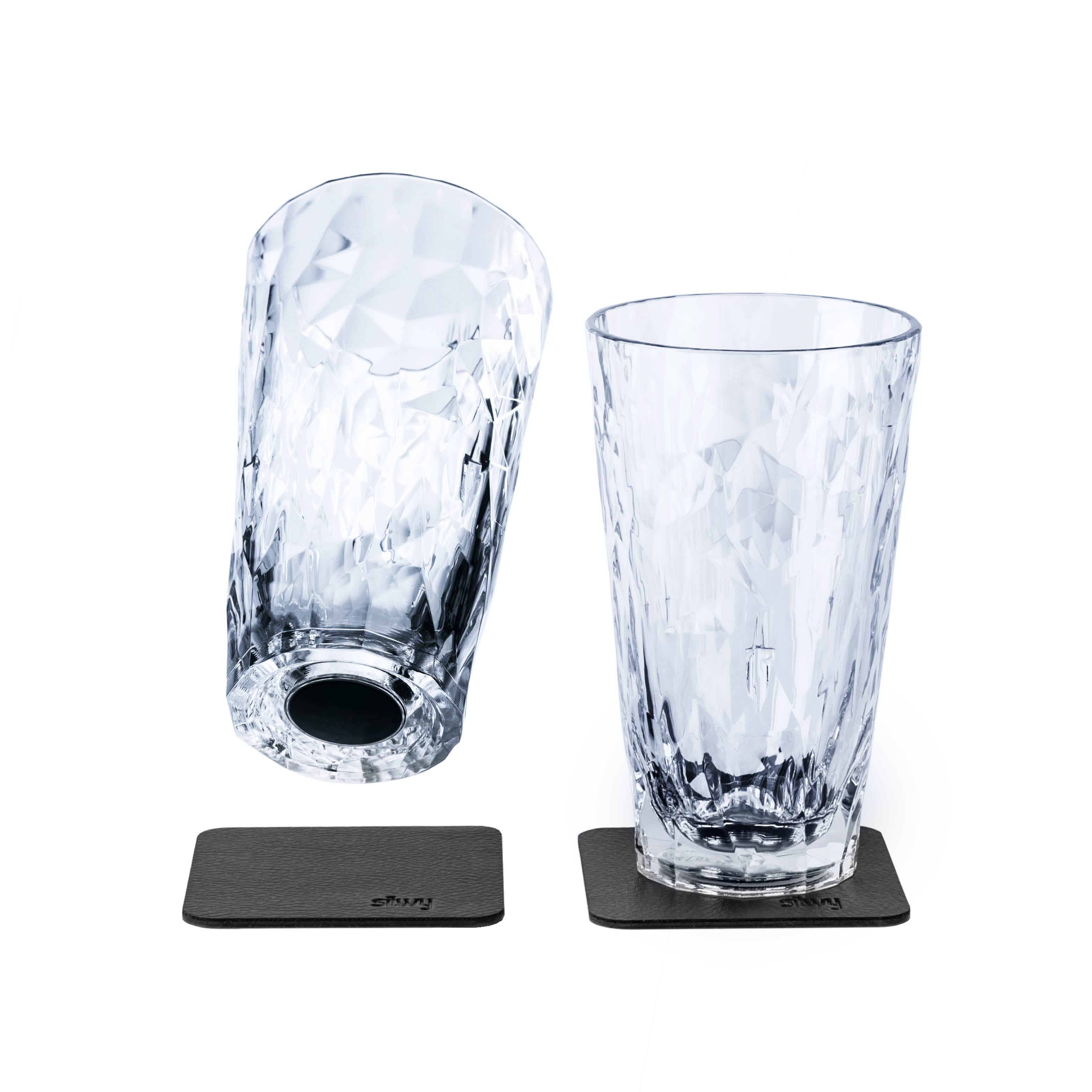 Magnetic plastic glasses LONGDRINK - Silwy UK