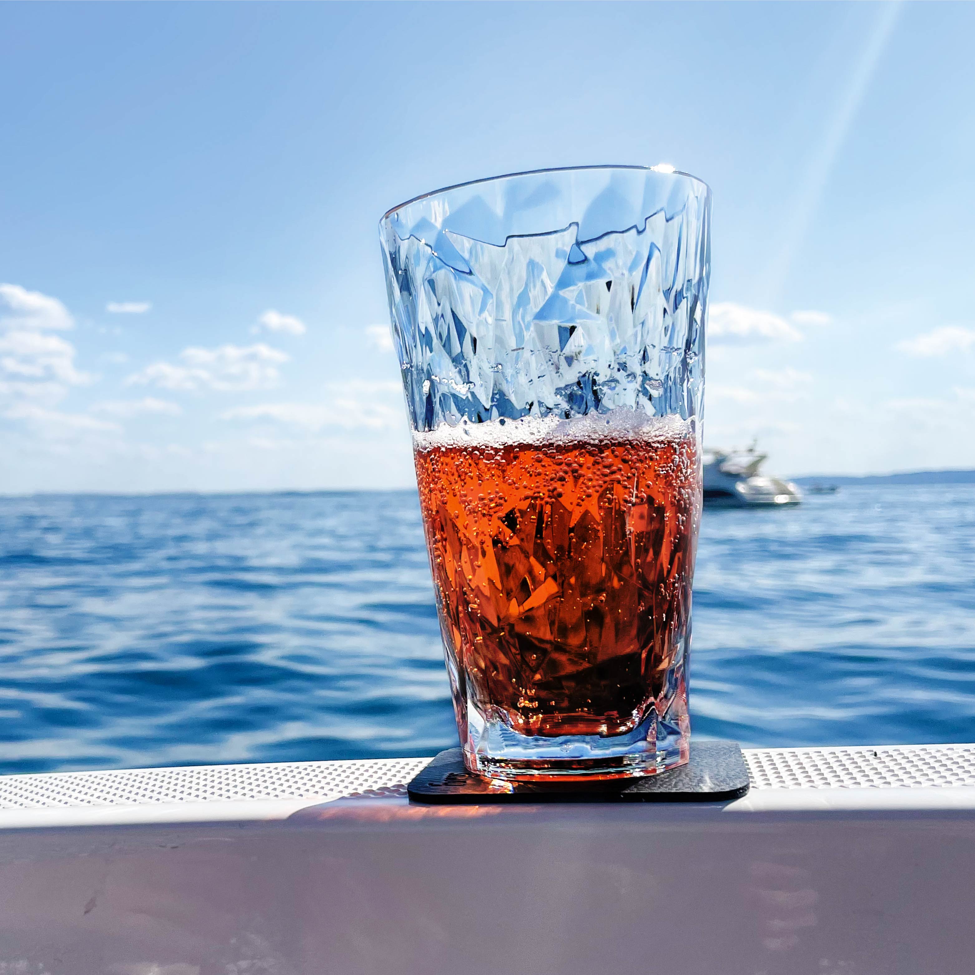 Magnetic plastic glasses LONGDRINK GREY - Silwy UK