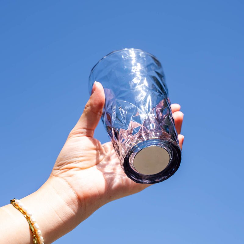 Magnetic Plastic Glasses LONGDRINK GREY PRISMA - COMING SOON - Silwy UK