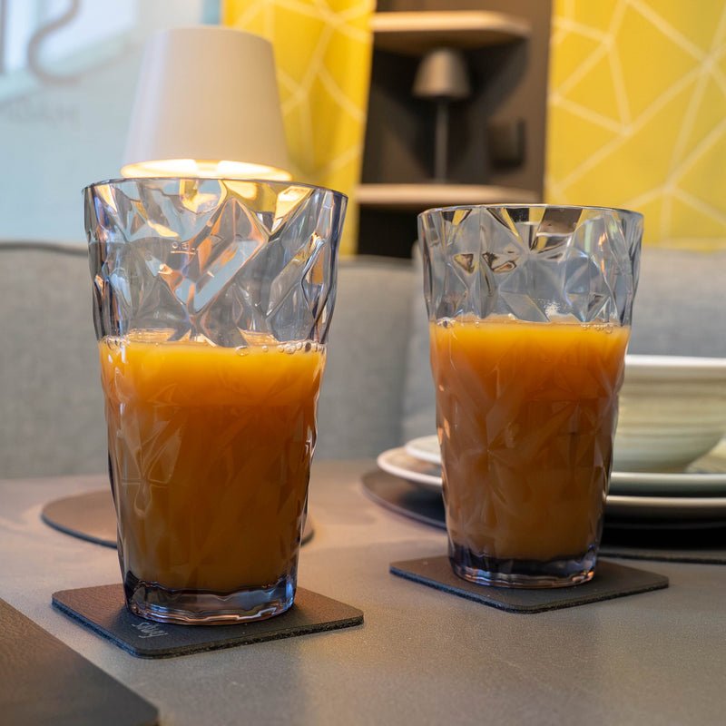 Magnetic Plastic Glasses LONGDRINK GREY PRISMA - COMING SOON - Silwy UK