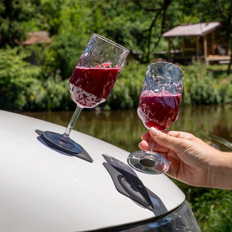 Magnetic Plastic Glasses WINE CLEAR PRISMA - COMING SOON - Silwy UK