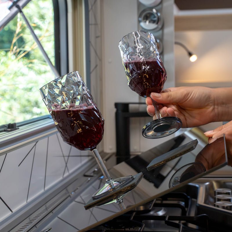 Magnetic Plastic Glasses WINE GREY PRISMA - COMING SOON - Silwy UK