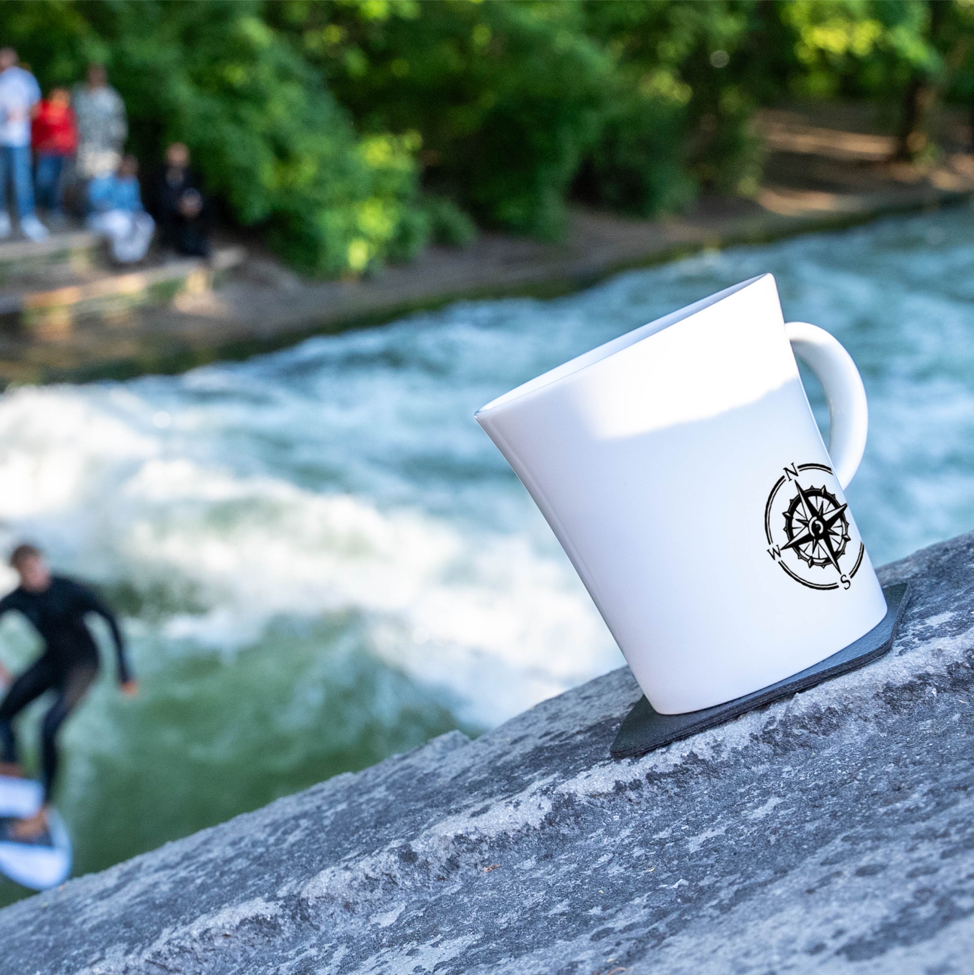 Magnetic porcelain mugs TRAVEL LUST - Silwy UK