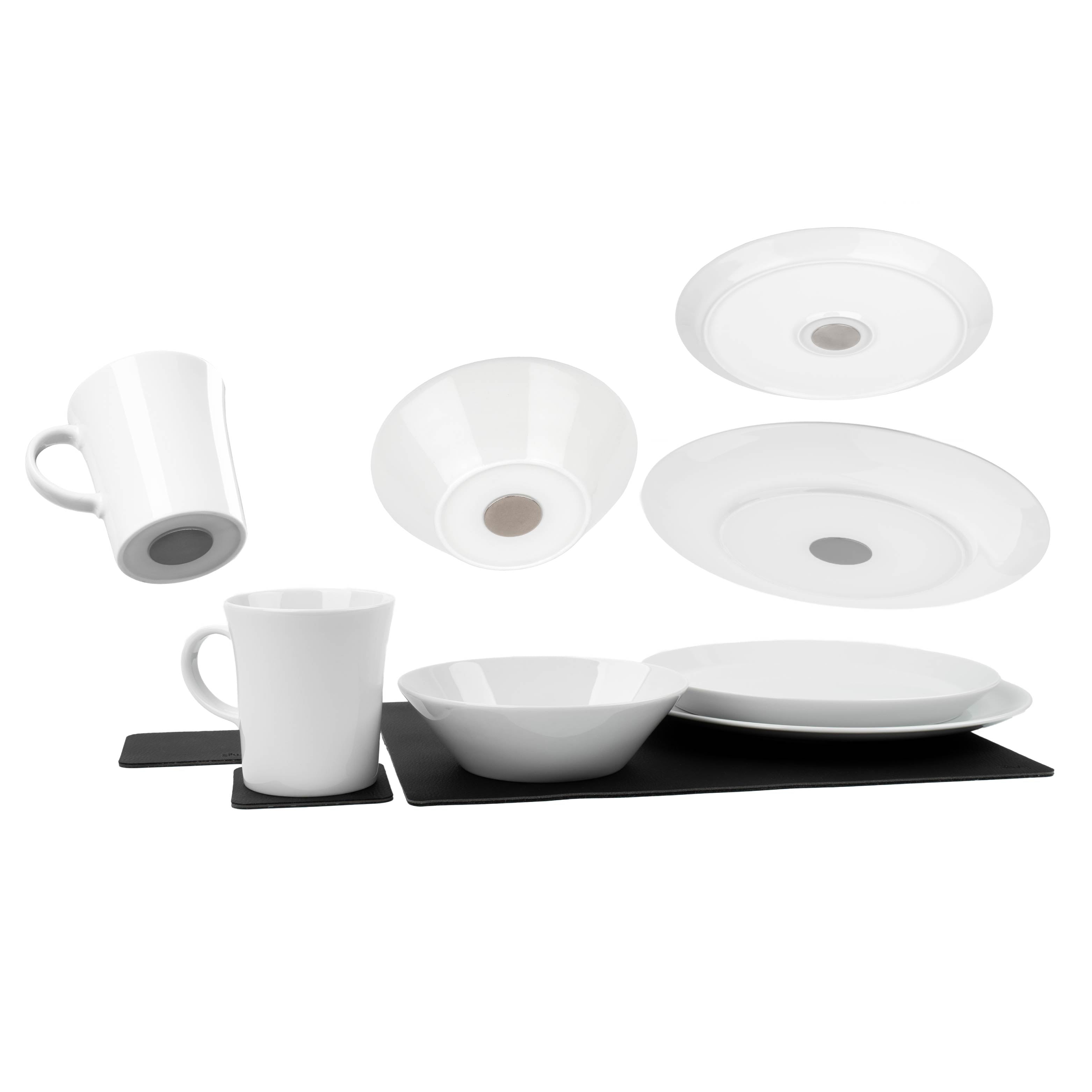 Magnetic Porcelain Tableware Set - Silwy UK