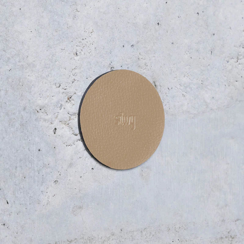 Metal nano gel pads 5 cm BEIGE - Silwy UK